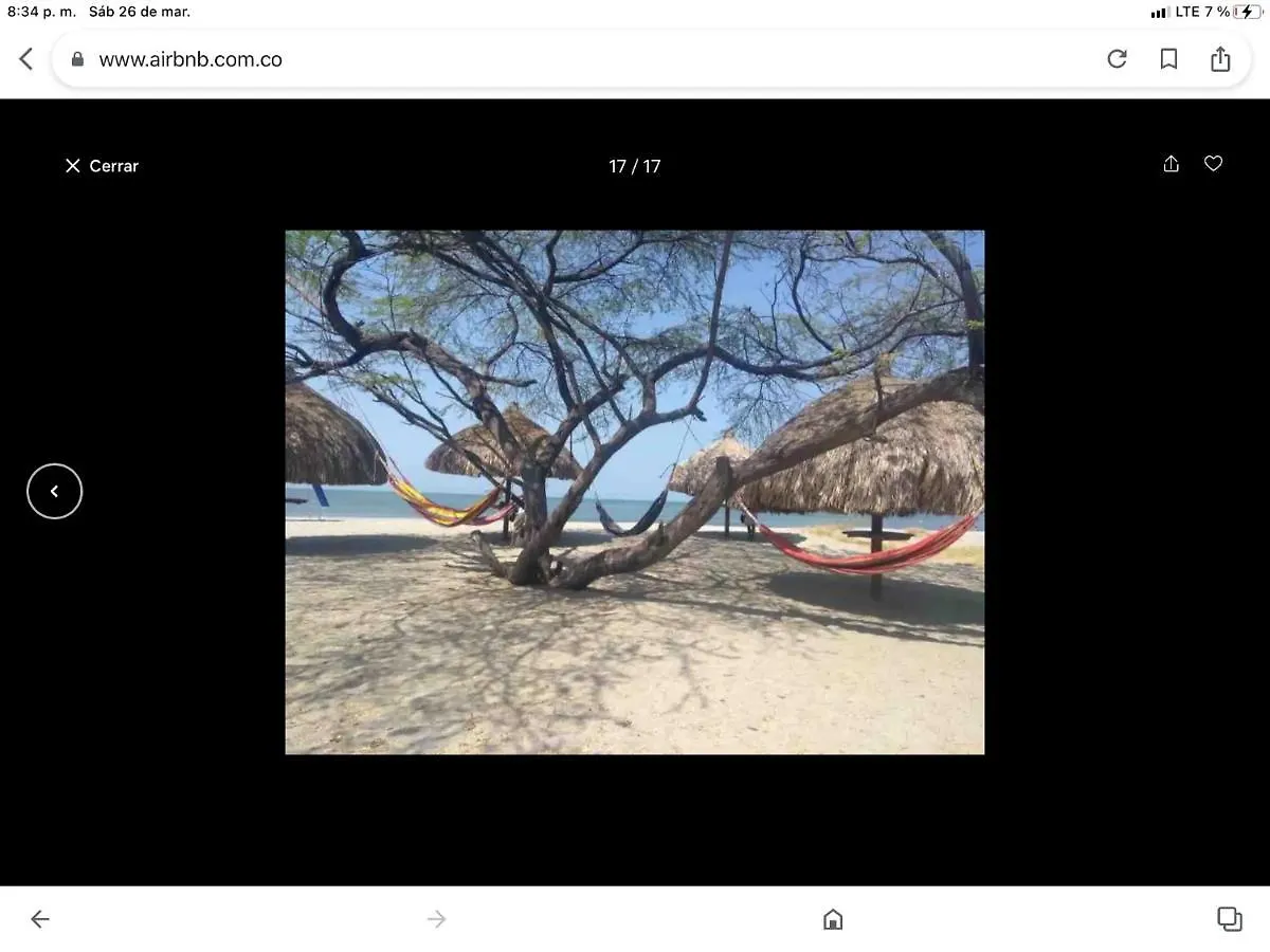 Daire Areia Beach Paradaise Santa Marta Kolombiya